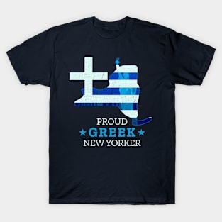 Proud Greek New Yorker - New York State T-Shirt